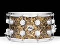 DW Collector's 8x14 Brass Snare w/Satin Chrome - Japanese Artwork (DRVB0814SVS-SGD)