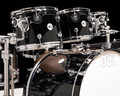 DW Design Series 8pc Drum Set - Piano Black - Double Bass