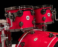 DW Collector's 6pc Maple SSC Kit - Candy Apple Red w/Black Nickel HW