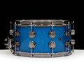 DW Collector's 7x14 SSC Maple Snare Drum - Blue Glass w/Black Nickel