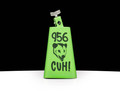 LP Rock Cowbell 956 CUH! Special Edition - Green with No Ridge