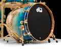 DW Collector's  6pc SSC Maple Kit - Dirty Fish Tank Fade over Mapa Burl