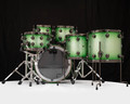 DW Collector's 6pc SSC Maple Kit - Green Glitz Burst w/Black Nickel