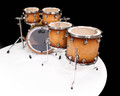 DW Collector's 5pc 333 Maple Kit- Almond Burst on White Ash Pommele