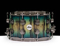 DW Collector's Series 7x14 Snare Regal to Royal Burst - Exotic Ebony Ivory 