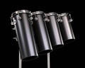 DW Design Series Satin Black Rata Tom Set 10/12/14/16