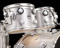 DW Collector's 6pc SSC Maple Kit- Exotic Silver Flake Lacquer w/ Satin Chrome