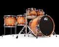 DW Collector's 5pc 333 Maple Kit - Rich Red Burst over Quilted Heartwood