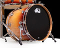 DW Collector's 5pc - Natural to Red Fade over White Ash Pommele