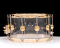 DW Collector's Cymbalfusion 20th Anniversary Acrylic 8x14 Snare - Gold Hardware