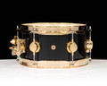 DW Collector's 5x10 SSC Gloss Black Snare - Gold Hardware