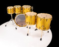 Sonor SQ2 6pc Thin Maple Shell Pack - Gold on Gold Sparkle