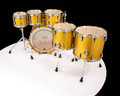 Sonor SQ2 6pc Thin Maple Shell Pack - Gold Sparkle Lacquer