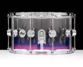 DW Collector's Anniversary Acrylic 8x14 Snare - Purple Fade Flame