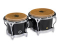 LP Limited Edition Mango Bongo Set - Piano Black w/Chrome Hardware