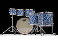 DW Design Series 6pc Shell Pack - Blue Lightning 8/10/12/14/16/22
