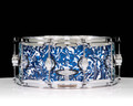 DW Design Series 6x14 Maple Snare Drum - Blue Lightning