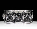 DW Design Series 6x14 Maple Snare Drum - Black Lightning