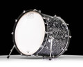 DW Design Series 18X22 Bass Drum - Black Lightning