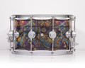 DW Collector's Stained Glass Galaxy Acrylic 8x14 Snare - Satin Chrome