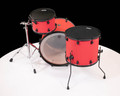 top view of the SJC Drums 3-Piece Pathfinder Shell Pack – Fresno Red