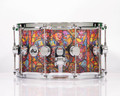 DW Collector's Stained Glass Clown Acrylic 8x14 Snare - Chrome