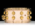 DW Collector's 7x14 SSC Maple Snare - Natural Satin Oil with Gold Hardware