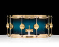 DW Collector's Series 6.5x14 Curly Maple on Cherry Mahogany - Regal to Black