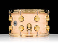 DW Collector's Series 8x13 Snare Drum - Natural Satin Oil with Gold Hardware