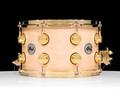 DW Collector's Series 8x13 Snare Drum - Natural Satin Oil with Gold Hardware