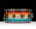 DW Collector's Series 6.5x14 Sunset to Ocean Fade over Olive Ash Burl