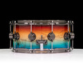 DW Collector's Series 6.5x14 Sunset to Ocean Fade over Olive Ash Burl