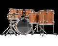 DW Collector's 7pc Maple Mahogany Shell Pack - Champagne Glass back view