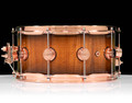 DW Collector's Series 6.5x14 Koa on 12ply VLT Shell - Natural to Candy Black Burst