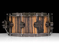 DW Collector's Series 6.5x14 333 Maple Snare - Exotic Royal Ebony - Black Nickel Hardware