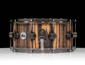 DW Collector's Series 6.5x14 333 Maple Snare - Exotic Royal Ebony - Black Nickel Hardware