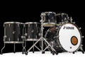Used Sonor SQ2 5PC Black Sparkle Maple shell Pack - 10/12/14/16/22