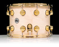 DW Collector's 10x14 Maple SSC Snare - Natural Satin Oil w/Gold Hardware