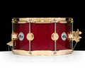 DW Collector's 7x13 SSC Maple Snare - Ruby Glass w/Gold HW