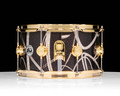 DW Collector's 7x13 SSC Maple Snare - Smoke Glass Contrails w/Gold HW