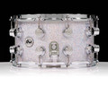 DW Collector's SonicPly 8x14 Snare - Diamond Nebula with Chrome Hardware side view