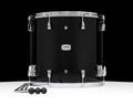 Yamaha PHX 18”x16” Floor Tom – Solid Black w/ Chrome front view
