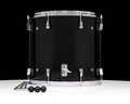 Yamaha PHX 18”x16” Floor Tom – Solid Black w/ Chrome back view