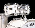 Yamaha Recording Custom 4pc Shell Pack Polar White tom closeup