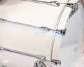 Yamaha Recording Custom 4pc Shell Pack Polar White kick drum closeup