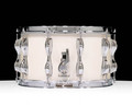 Yamaha Recording Custom Wood Snare Drum 14”x8” – Polar White (RBS-1480PWH) side view