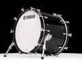 Yamaha PHX 20”x16” Bass Drum – Solid Black w/ Chrome (PHXB-2016MSOB) side view