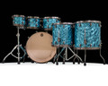 Tama Starclassic Maple 6pc Shell Pack – Turquoise Pearl back view