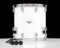 Tama Starclassic Maple 14”x14” Floor Tom – Piano White w/ Chrome Hardware (MAF1414PWH) front view