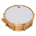DW True Cast Bronze Snare Drum, 4x14 top view